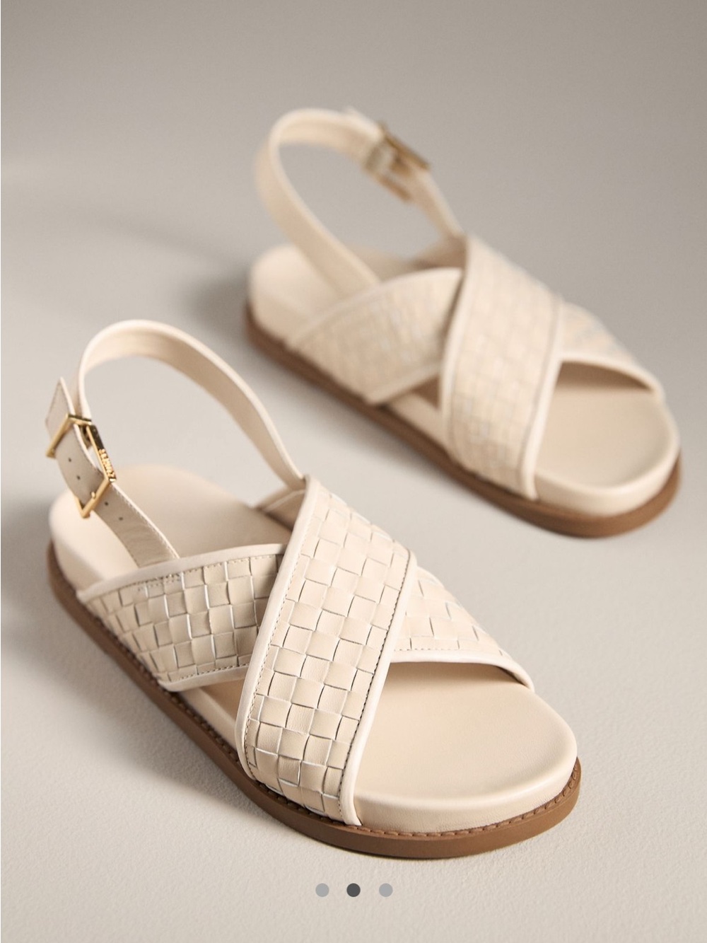 Schutz Ruby Sporty Crisscross Slingback Sandal in Off White Size 8